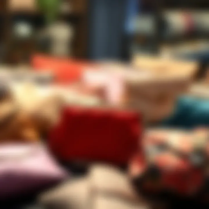 Diverse Designs of Silk Clutch Purses A variety of silk clutch purses in different colors and designs