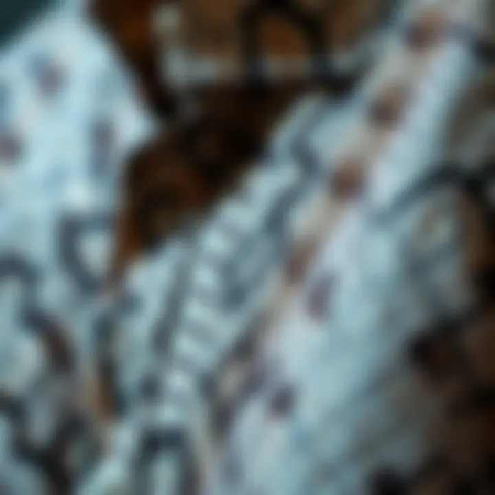 Intricate Snakeskin Patterns Close-up of intricate snakeskin patterns on fabric