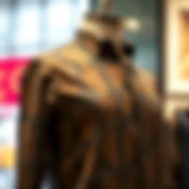 Stylish Snakeskin Shirt Showcase A stylish snakeskin shirt showcased on a mannequin