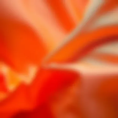 Close-up of neon fabric showcasing texture and color