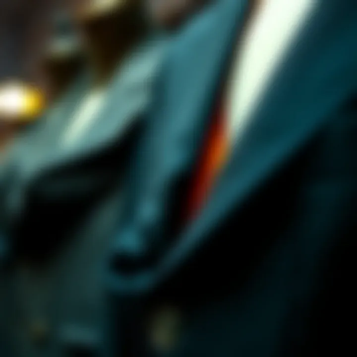 Fabric Choices: A Touch of Luxury in Black Vests Close-up of luxurious fabric options for black vests