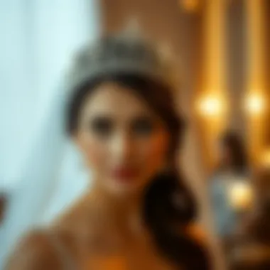 Notable The Allure of the Tiara with Veil for a Bachelorette Party