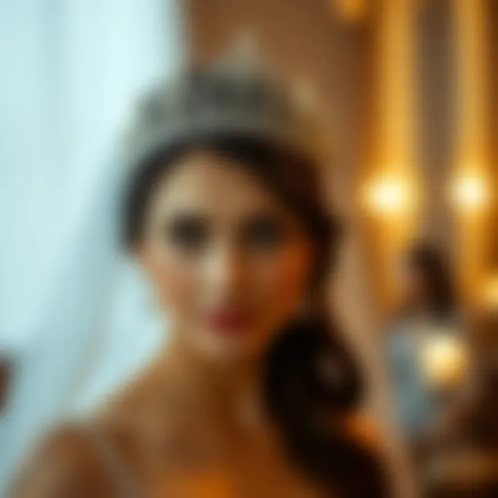 Notable The Allure of the Tiara with Veil for a Bachelorette Party