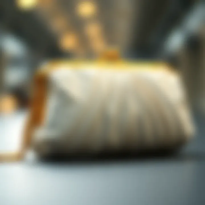 Notable The Allure of the White and Gold Clutch Purse