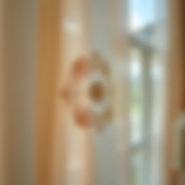 Intricate Embroidery on Sheer Fabric Close-up of intricate embroidery on sheer fabric