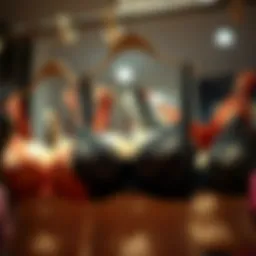 Elegant display of various plus size strappy bralettes showcasing diverse designs and colors.