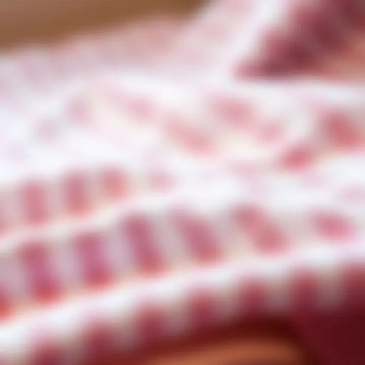 Unique Texture of Seersucker Fabric Close-up of seersucker fabric showcasing its unique texture and pattern