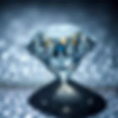 Showcase of a Finished Diamond Craft A glittering surface showcasing a completed DIY diamond project