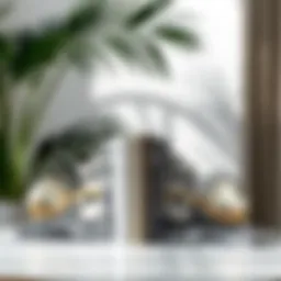 Elegant marble bookends showcasing timeless design