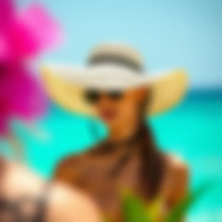 Creative Styling Tips for Sun Hats Fashionable styling tips for sun hats displayed creatively