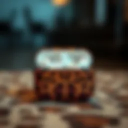 Stylish cheetah print AirPods case showcasing unique design