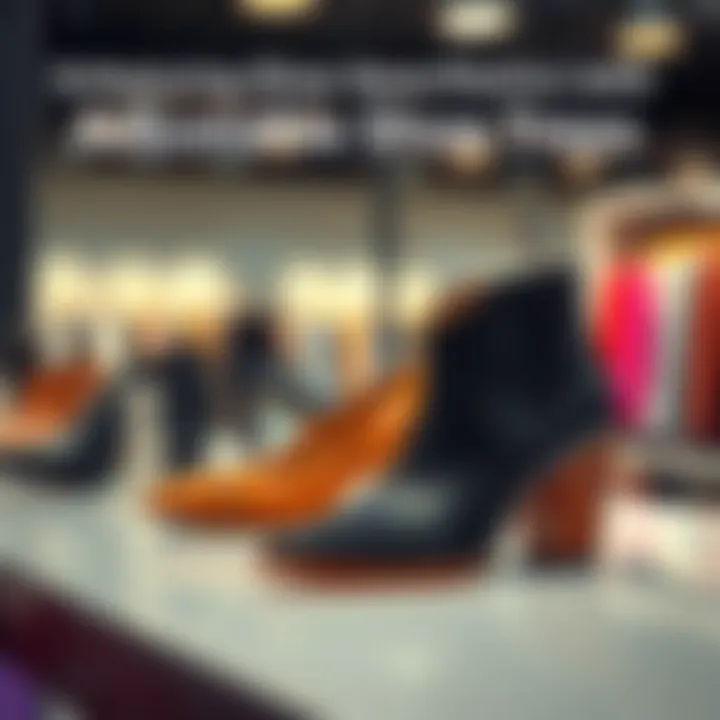 Stylish shoes displayed with shoe trees for enhanced aesthetics