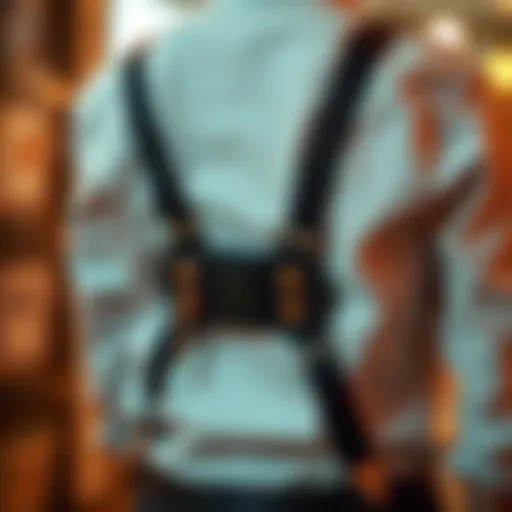 Stylish suspenders offering ergonomic back support