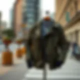 Urban Elegance of Commuter Jackets Stylish commuter jacket displayed on a city street
