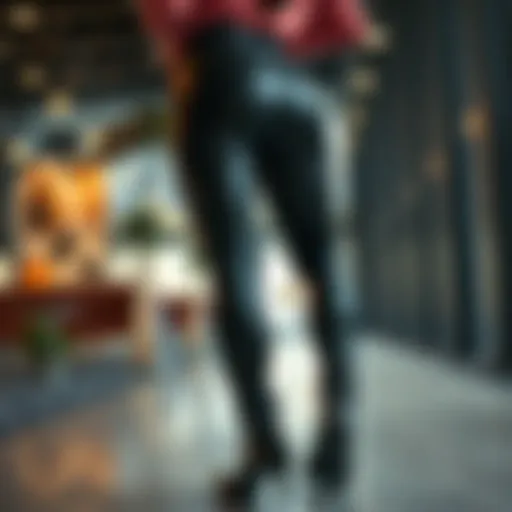 Stylish Padded Bum Leggings Stylish padded bum leggings showcased in a modern setting