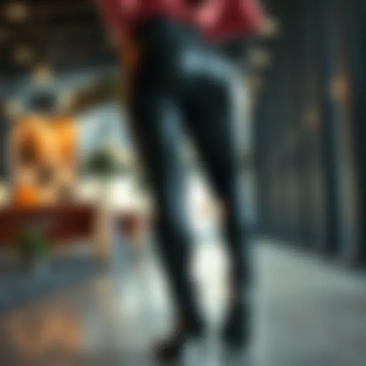 Stylish Padded Bum Leggings Stylish padded bum leggings showcased in a modern setting