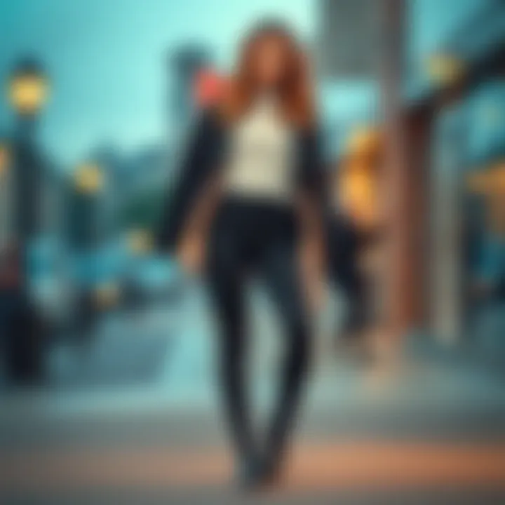 Chic Styling with Thigh Shaper Leggings Stylish outfit pairing thigh shaper leggings with a chic top