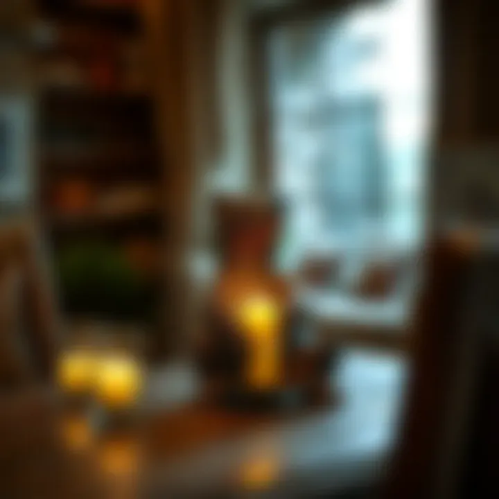 A bear candle holder enhancing a rustic décor