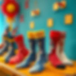Bugs Bunny socks displayed on a vibrant background