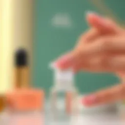 Visual representation of gel nail primer in use