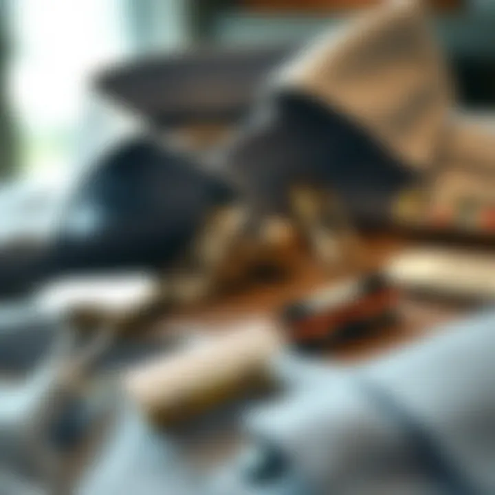 Diverse Shirt Clips Various types of clips designed for shirts displayed aesthetically.