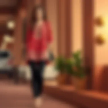 Accessorization Tips for Tunic and Pants Combination Accessorized tunic outfit with statement jewelry and stylish shoes