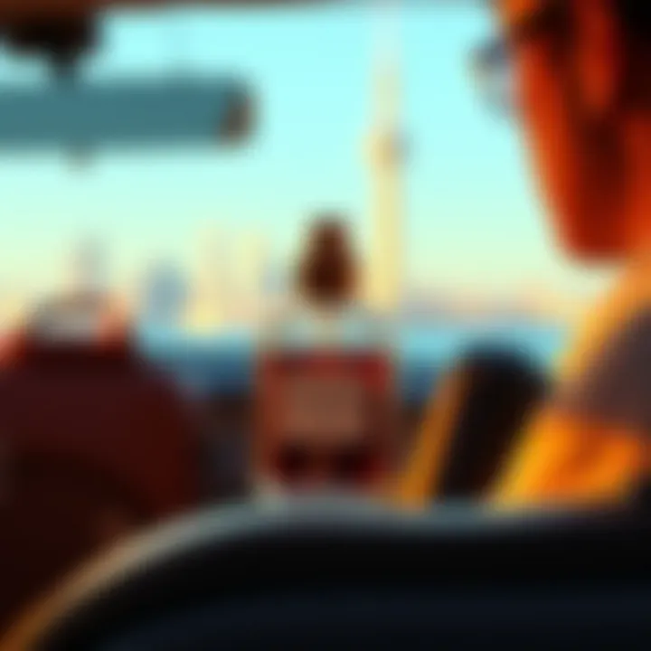 Travel Convenience with Refillable Perfume Bottles User-friendly refillable perfume bottle in a travel scenario