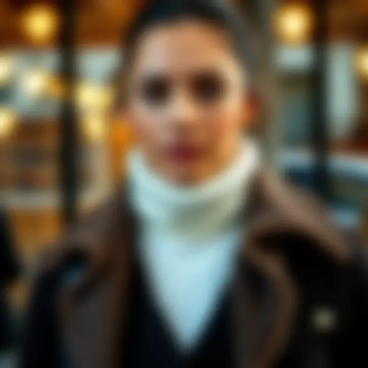 Warm and comfortable layering with turtlenecks