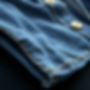 Understanding Denim: Fabric and Texture Close-up of denim fabric showcasing texture and linings