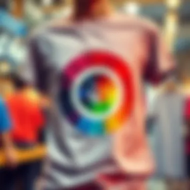 The Influence of Color Theory on T-Shirt Design Illustration of color theory wheel applied to t-shirt designs