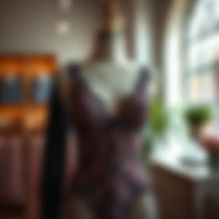 Showcase of Elegance Lace bodysuit displayed on a mannequin in a well-lit setting