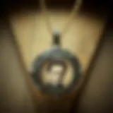 A vintage photo pendant showcasing intricate craftsmanship