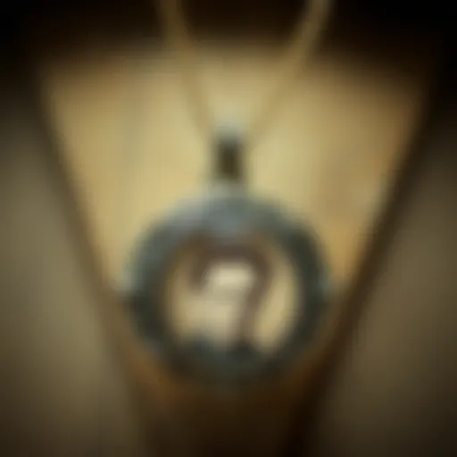 A vintage photo pendant showcasing intricate craftsmanship