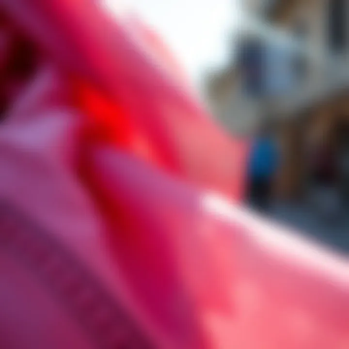 Breathable Fabric Technology in Scarves Close-up of breathable fabric used in sunblock scarves