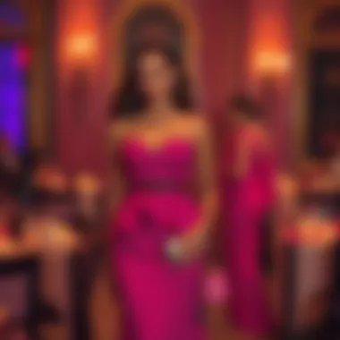 Stylish Peplum Dress Ensemble Stylish peplum dress ensemble for a party setting