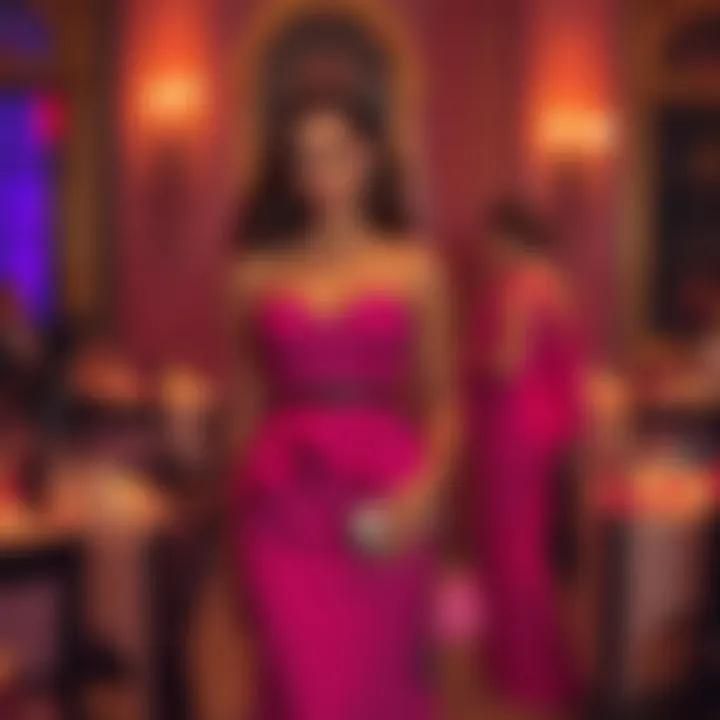 Stylish Peplum Dress Ensemble Stylish peplum dress ensemble for a party setting