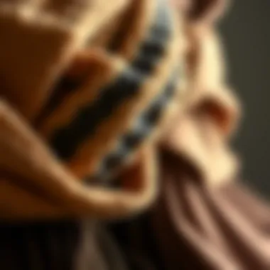 Close-up of sustainable headband materials