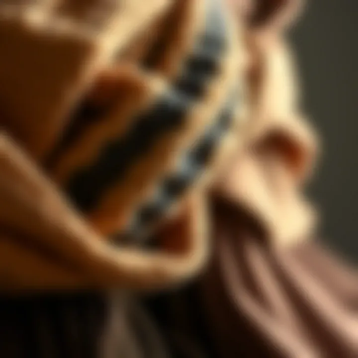 Close-up of sustainable headband materials