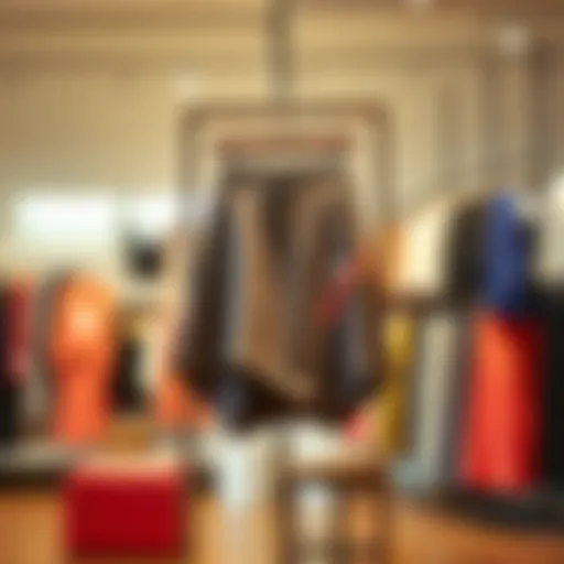 A stylish modest sport skirt on display in a boutique