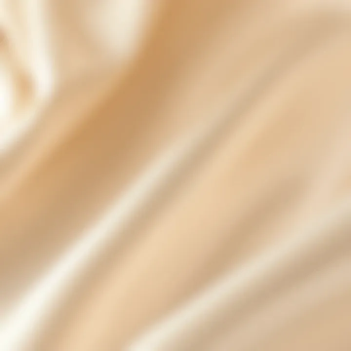 Satin Fabric Close-up Close-up of satin fabric showcasing its sheen