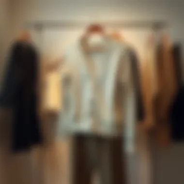 Key Piece in Minimalist Wardrobe A minimalist wardrobe featuring a plain cardigan as a key piece, showcasing its role in contemporary fashion.