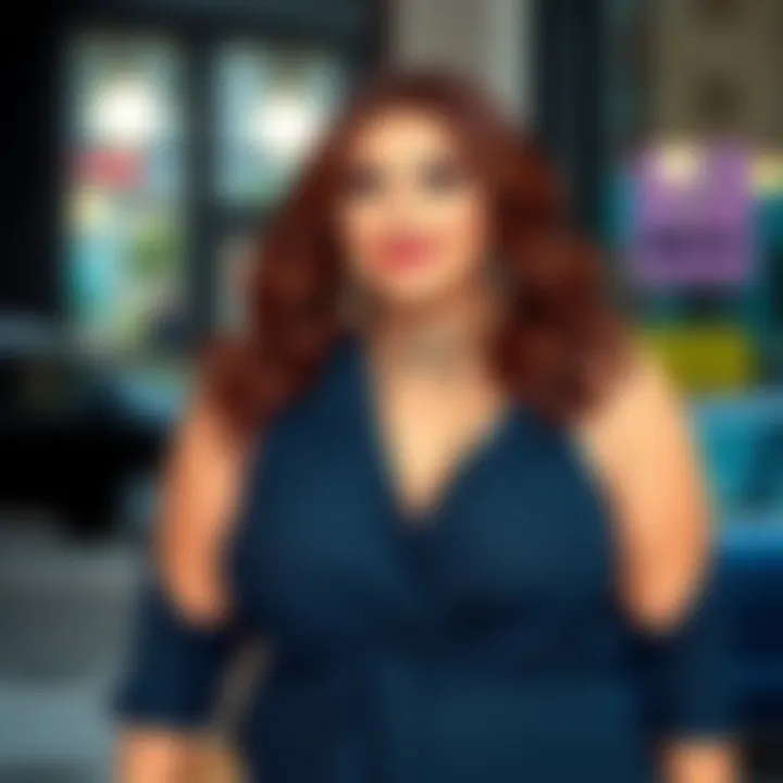 Trendy accessories paired with a chic plus size jumpsuit