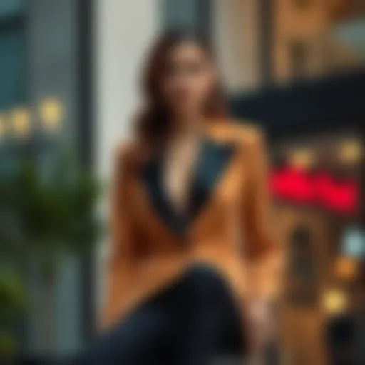 Elegant Blazer Top for Formal Occasions Elegant blazer top styled for a formal event