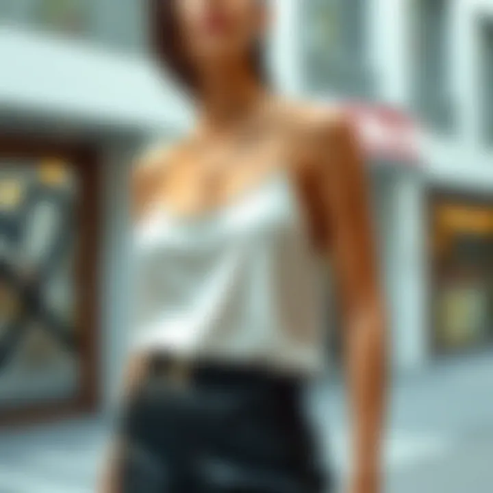 Styling Options for the Chain Cami Top Fashionable styling options for the chain cami top