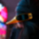 A close-up of a duck bill hair clip in elegant design