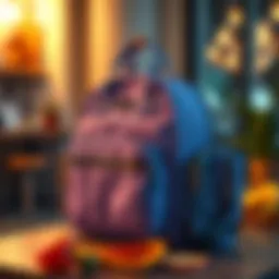 Stylish lunch bag with multiple pockets