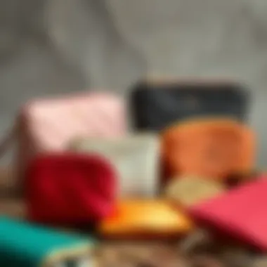 Variety of small coin purses showcasing different materials