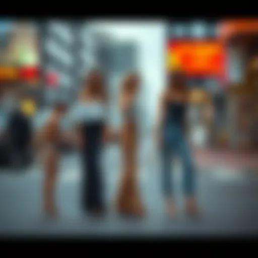 Historical evolution of split thigh pants