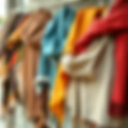 Diverse Styles of Thick Shawls A showcase of various thick shawl styles draped elegantly