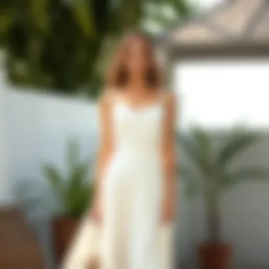 Sustainable Care Tips for Your White Thick Strap Dress Sustainable care tips for a white thick strap dress